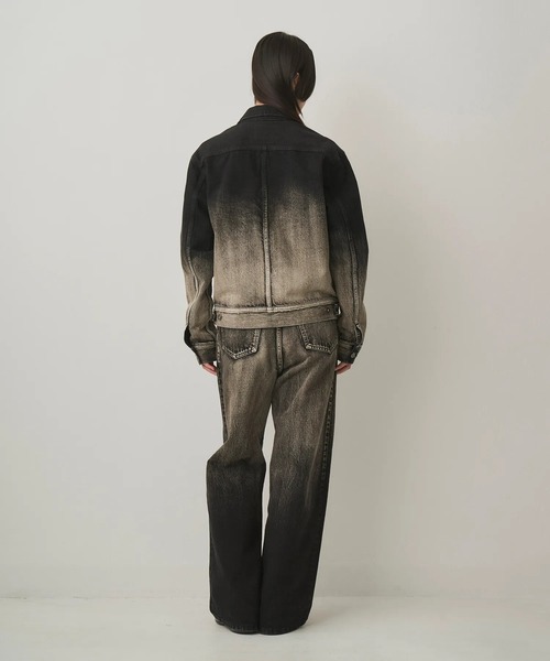Juha(ユハ)の「【JUHA/ユハ】GRADATION DENIM JACKET(ブルゾン・メンズ・ブラック・3/4)」の6枚目の写真