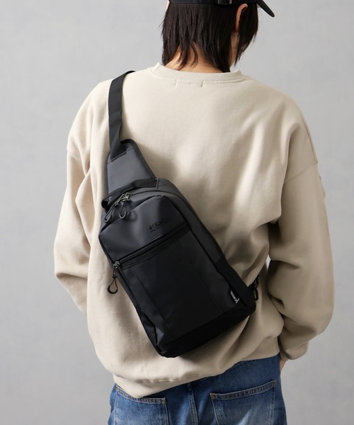 Kaepa(ケイパ)の「【KAEPA/ケイパ】ナイロン×ポリ コンパクト ワンショルダースリングバッグ(ショルダーバッグ・メンズ・ネイビー/グレー/ブラック・FREE)」の1枚目の写真