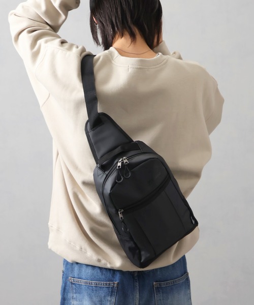Kaepa(ケイパ)の「【KAEPA/ケイパ】ナイロン×ポリ コンパクト ワンショルダースリングバッグ(ショルダーバッグ・メンズ・ネイビー/グレー/ブラック・FREE)」の21枚目の写真
