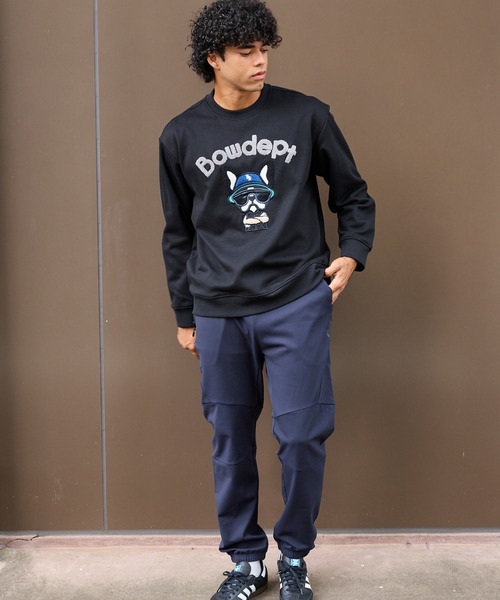 TETE(テット)の「【TETE SELECTION】DOG刺繍起毛クルートレーナー/スウェット クルーネック 長袖 カジュアル ストリート(スウェット・メンズ・杢グレー/ブラック・MEDIUM/X-LARGE/LARGE)」の5枚目の写真
