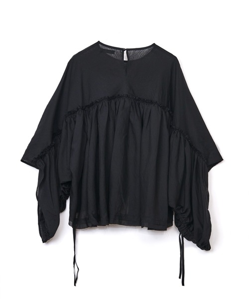 AULA AILA（アウラアイラ）の「バックテールボリュームブラウス（シャツ/ブラウス・レディース・ブラック/ピンク/ホワイト・0）」の21枚目の写真