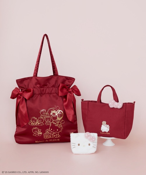 サンリオ　ハローキティ クリスマス トナカイ トートバッグ & タオル セット サンリオ ハローキティ クリスマス トナカイ トートバッグ & タオル