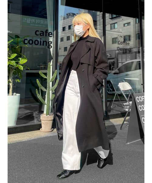 MUSINSA STANDARD WOMAN（ムシンサスタンダードウーマン）の「レディースリブスリムタートルネックニット[ブラック]（ニット/セーター・レディース・その他・SMALL/MEDIUM/LARGE/X-SMALL）」の11枚目の写真