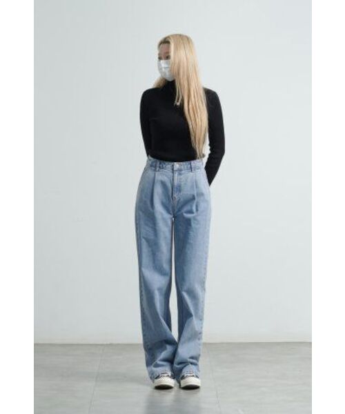 MUSINSA STANDARD WOMAN（ムシンサスタンダードウーマン）の「レディースリブスリムタートルネックニット[ブラック]（ニット/セーター・レディース・その他・SMALL/MEDIUM/LARGE/X-SMALL）」の9枚目の写真