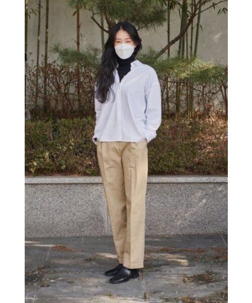 MUSINSA STANDARD WOMAN（ムシンサスタンダードウーマン）の「レディースリブスリムタートルネックニット[ブラック]（ニット/セーター・レディース・その他・SMALL/MEDIUM/LARGE/X-SMALL）」の8枚目の写真