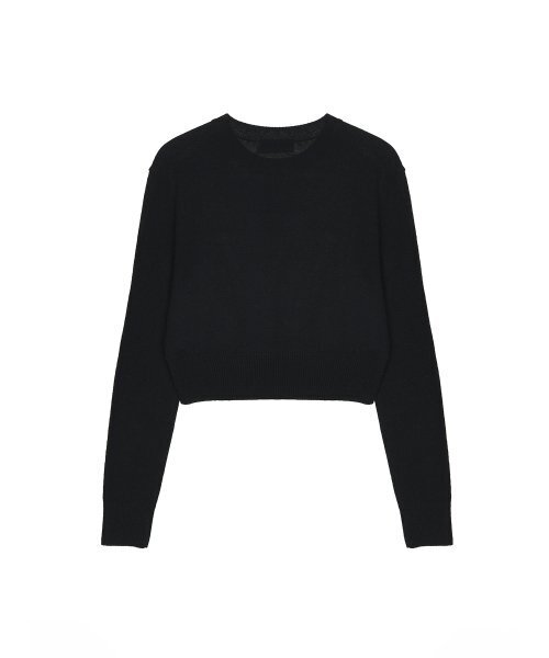 NICK&NICOLE(ニックアンドニコール)の「CASHMERE BUTTERFLY SIGNATURE CROP KNIT_BLACK(ニット/セーター・レディース・その他・FREE)」の8枚目の写真