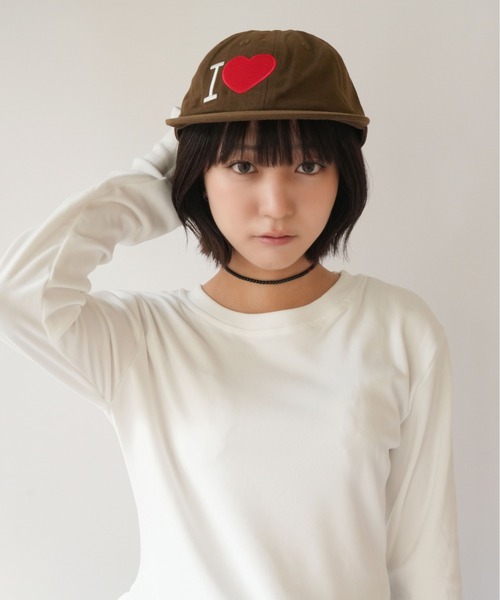 SORUTT（ソルト）の「【 SORUTT / ソルト 】 I LOVE ロゴ ワンポイント キャップ #_（キャップ・レディース・ブラウン・FREE）」の8枚目の写真