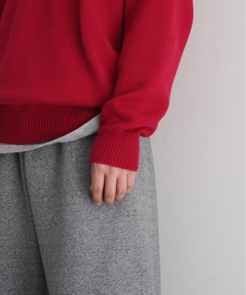 KAIKO(カイコー)の「KAIKO Knit polo shirt 2.0(ニット/セーター・メンズ・レッド/ダークグレー/サックスブルー/ブラック/グレー・1/2/3)」の9枚目の写真