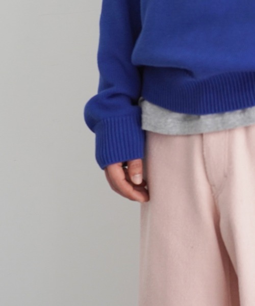 KAIKO(カイコー)の「KAIKO Knit polo shirt 2.0(ニット/セーター・メンズ・レッド/ダークグレー/サックスブルー/ブラック/グレー・1/2/3)」の6枚目の写真