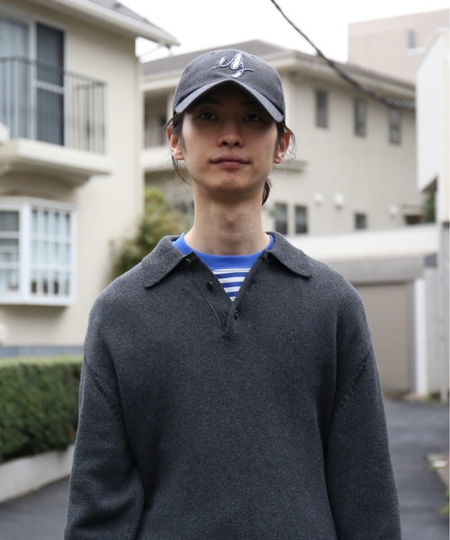 KAIKO(カイコー)の「KAIKO Knit polo shirt 2.0(ニット/セーター・メンズ・レッド/ダークグレー/サックスブルー/ブラック/グレー・1/2/3)」の16枚目の写真