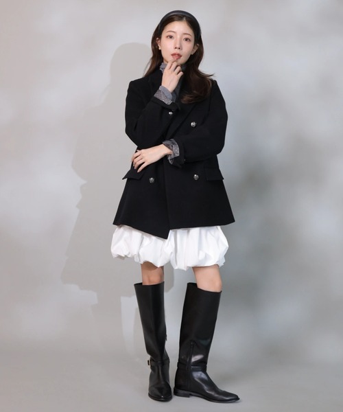 アプワイザーリッシェ　コート　Wボタンジャコット Wボタンジャコット（ダウンジャケット/コート）｜Apuweiser-riche