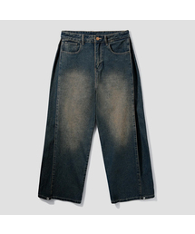 AGOD（エージーオーディー）の「ヴィンテージサイドタックワイドデニムパンツ [デザートブルー]（デニムパンツ）」