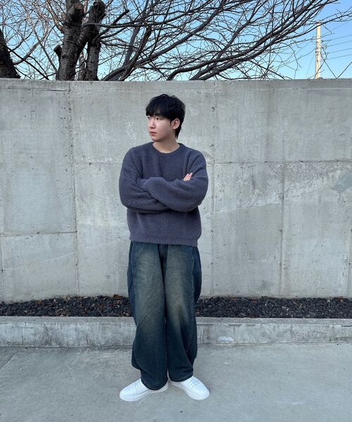 AGOD（エージーオーディー）の「ヴィンテージサイドタックワイドデニムパンツ [デザートブルー]（デニムパンツ・レディース・その他・X-SMALL/SMALL/MEDIUM/LARGE/X-LARGE）」の4枚目の写真