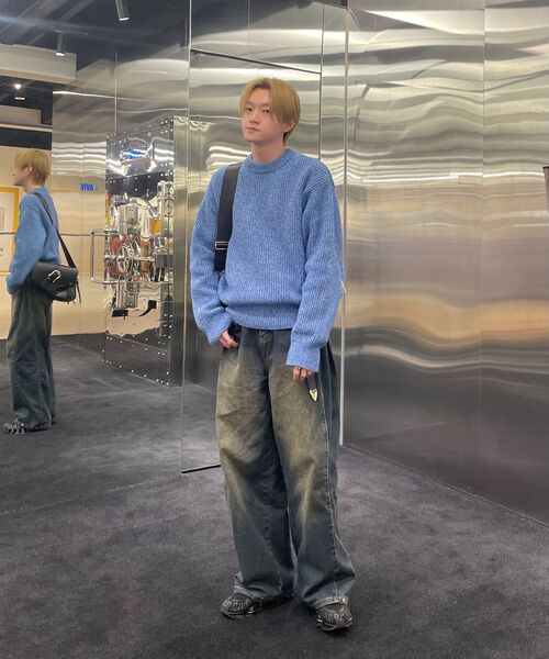 AGOD（エージーオーディー）の「ヴィンテージサイドタックワイドデニムパンツ [デザートブルー]（デニムパンツ・レディース・その他・X-SMALL/SMALL/MEDIUM/LARGE/X-LARGE）」の5枚目の写真