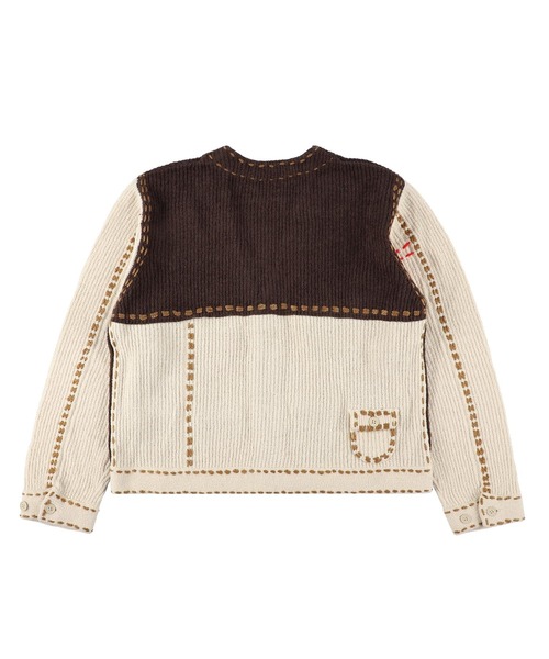 PHINGERIN（フィンガリン）の「【PHINGERIN/フィンガリン】PG1 POCKET CARDIGAN（カーディガン/ボレロ・メンズ・ベージュ/ネイビー/ワイン・S/M/L/XL）」の4枚目の写真