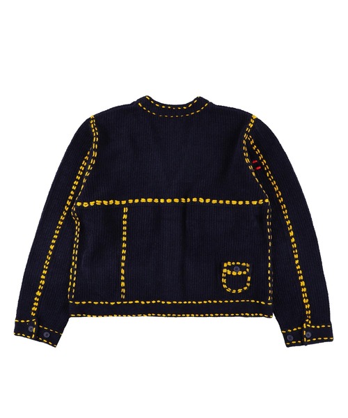 PHINGERIN（フィンガリン）の「【PHINGERIN/フィンガリン】PG1 POCKET CARDIGAN（カーディガン/ボレロ・メンズ・ベージュ/ネイビー/ワイン・S/M/L/XL）」の5枚目の写真