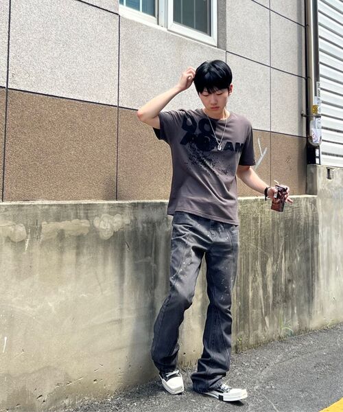 AAKAM（アーカム）の「98 Printed Half Top (Dark Gray)（Tシャツ/カットソー・レディース・その他・1/2/3/WOMENS）」の8枚目の写真