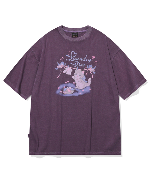 CPGN STUDIO(コンパーニョ)の「ランダリーデイ ピグメント 半袖Tシャツ アッシュパープル(Tシャツ/カットソー・レディース・その他・MEDIUM/LARGE)」の2枚目の写真