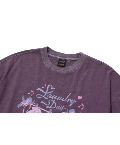CPGN STUDIO(コンパーニョ)の「ランダリーデイ ピグメント 半袖Tシャツ アッシュパープル(Tシャツ/カットソー・レディース・その他・MEDIUM/LARGE)」の4枚目の写真