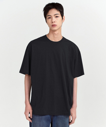 [クールタンダード] オーバーサイズクルーネックTシャツ [ブラック]