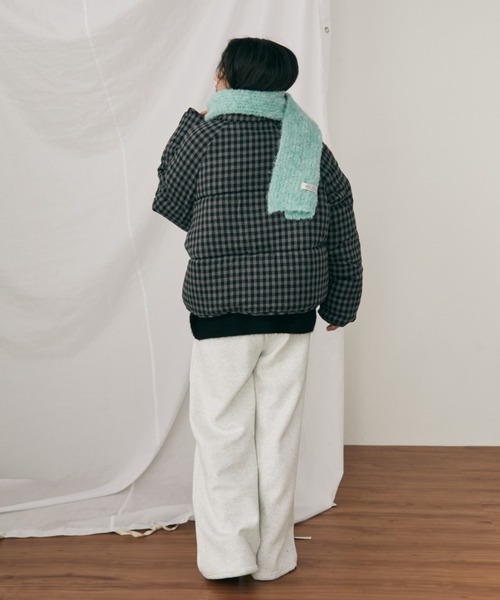 MERLOT（メルロー）の「チェック中綿ブルゾン（ダウンジャケット/コート・レディース・ブラック/ネイビー・FREE）」の14枚目の写真