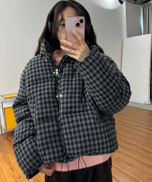 専用！！ドラッグストアーズ　チェック柄中綿入りブルゾン　サイズ3 専用！！ドラッグストアーズ チェック柄中綿入りブルゾン サイズ3