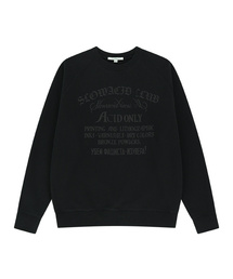 SLOWACID | VTG アーチロゴ ラグラン スウェットシャツ [ディープチャコール](スウェット)