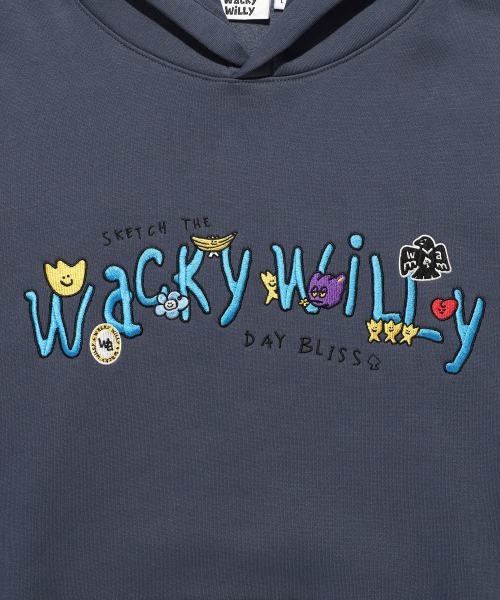 Wacky WiLLy(ワッキーウィリー)の「刺繍ロゴフードパーカー ネイビー(パーカー・レディース・その他・SMALL/MEDIUM/LARGE/X-LARGE)」の5枚目の写真