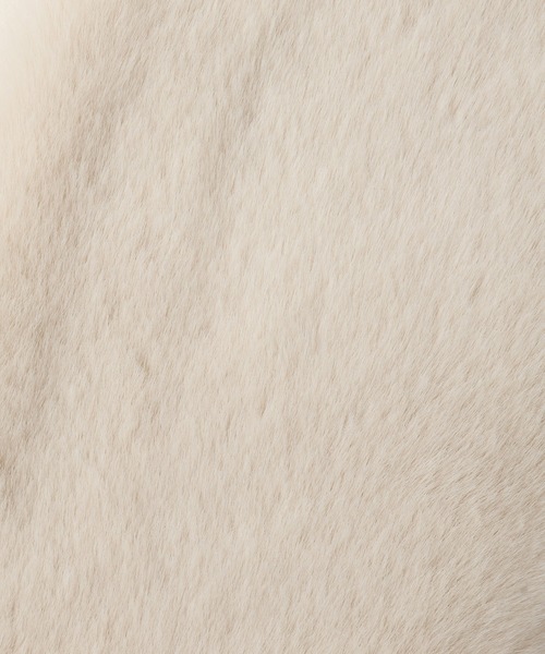 ROPE' PICNIC（ロペピクニック）の「ブローチ付きフェイクファーティペット（マフラー・レディース・グレー/ブラウン/キナリ・FREE）」の15枚目の写真