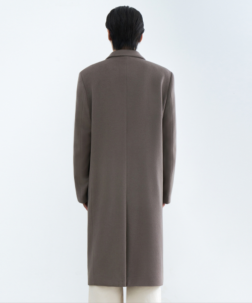 MUSINSA STANDARD（ムシンサスタンダード）の「カシミヤブレンドマスキュリンチェスターフィールドロングコート[トープ]（チェスターコート・メンズ・その他・MEDIUM/LARGE/X-LARGE/XX-LARGE）」の3枚目の写真