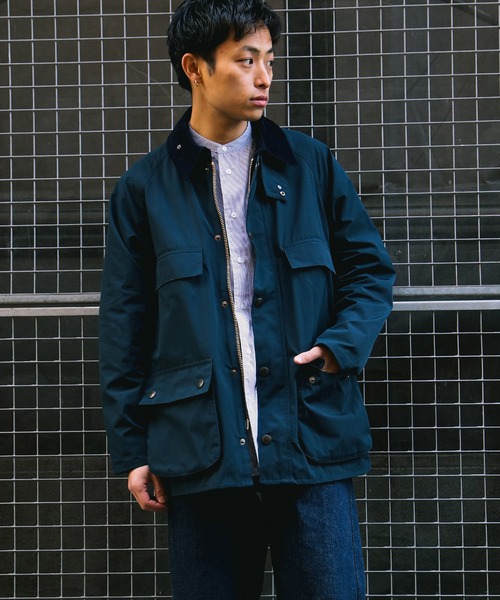 Barbour(バブアー)の「【別注】Barbour / OLD BEDALE ポリエステルコットン ジャケット(ブルゾン・メンズ・ベージュ/ネイビー・34/36/38/40/42/44)」の22枚目の写真