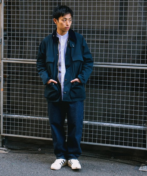 p.t. Barbour ビデイル ノンオイル（ポリエステル×コットン） 別注】Barbour / OLD BEDALE ポリエステルコットン ジャケット