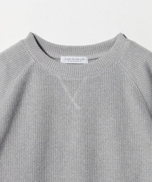 A DAY IN THE LIFE UNITED ARROWS(アデイインザライフユナイテッドアローズ)の「ニットライク ラメステッチ スウェット <A DAY IN THE LIFE>(スウェット・レディース・ベージュ/ライトグレー/ライトブルー・FREE)」の5枚目の写真