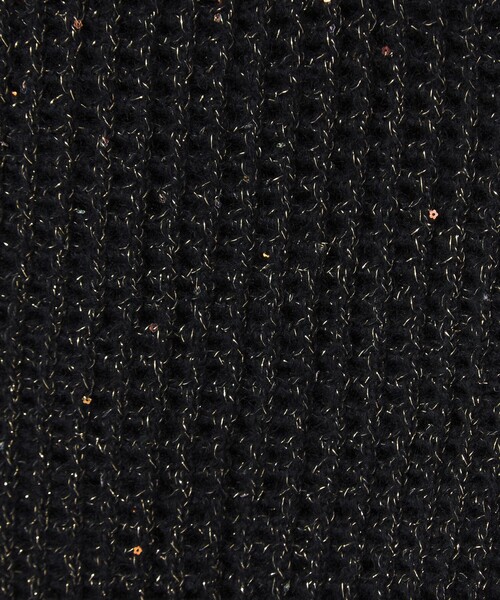 green label relaxing（グリーンレーベルリラクシング）の「スパンコール ニット 2WAY キャミソール ウォッシャブル（ベスト・レディース・オフホワイト/ブラック・FREE）」の20枚目の写真