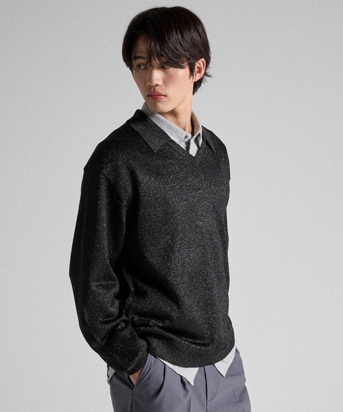 Parts Lab.】Basic Brushed Polyester Rregular Collar Shirt