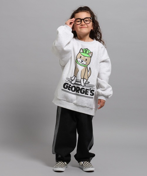 GEORGE'S(ジョージズ)の「【KIDS】アニマルスウェットプルオーバー(スウェット・キッズ・ライトグレー/ピンク/ネイビー・110cm/130cm/150cm)」の17枚目の写真