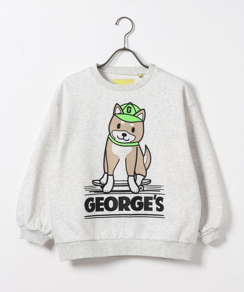 GEORGE'S(ジョージズ)の「【KIDS】アニマルスウェットプルオーバー(スウェット・キッズ・ライトグレー/ピンク/ネイビー・110cm/130cm/150cm)」の12枚目の写真