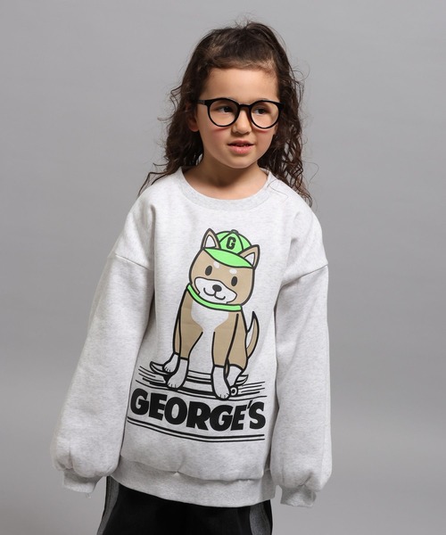 GEORGE'S(ジョージズ)の「【KIDS】アニマルスウェットプルオーバー(スウェット・キッズ・ライトグレー/ピンク/ネイビー・110cm/130cm/150cm)」の21枚目の写真