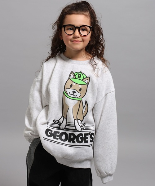 GEORGE'S(ジョージズ)の「【KIDS】アニマルスウェットプルオーバー(スウェット・キッズ・ライトグレー/ピンク/ネイビー・110cm/130cm/150cm)」の22枚目の写真