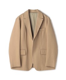 CABAN ベージュ テーラードジャケット CABaN コットンシルクカナパ 4Bダブルジャケット（テーラード