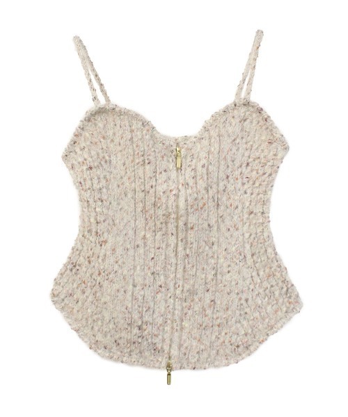 コエル（COEL）/ミックスネップジップビスチェ セール】ミックスネップジップビスチェ（その他トップス）｜COEL