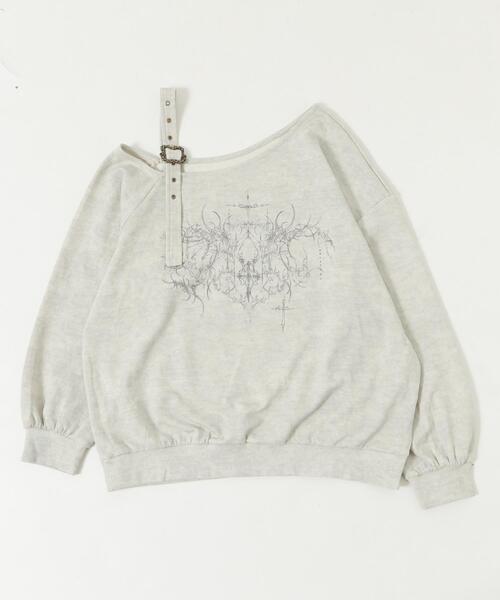 dispark（ディスパーク）の「DISPARK/【25年秋冬新作】ベルトショルダーグラフィックスウェット（スウェット・レディース・ライトベージュ/ベージュ・FREE）」の19枚目の写真