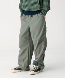 【ワイドストレートフィット】パッカリング イージーパンツ