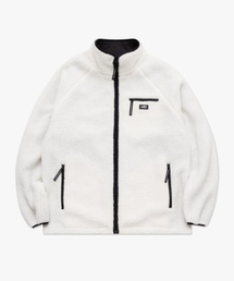 LMC ITALIC FLEECE REVERSIBLE JACKET ivory
