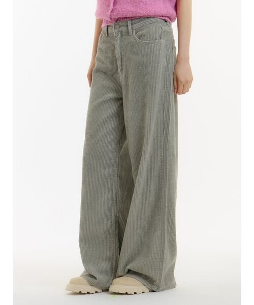 UNKNOWN PLANET(アンノウンプラネット)の「ワイドピグメントコーデュロイパンツカーキ(その他パンツ・レディース・その他・LARGE/SMALL/MEDIUM)」の8枚目の写真