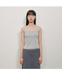 D. BASIC COTTON BUTTON CAMI - 4 COLOR