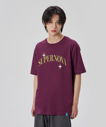 [スーパーノバ]コットンルーズフィット半袖Tシャツ_プラムパープル