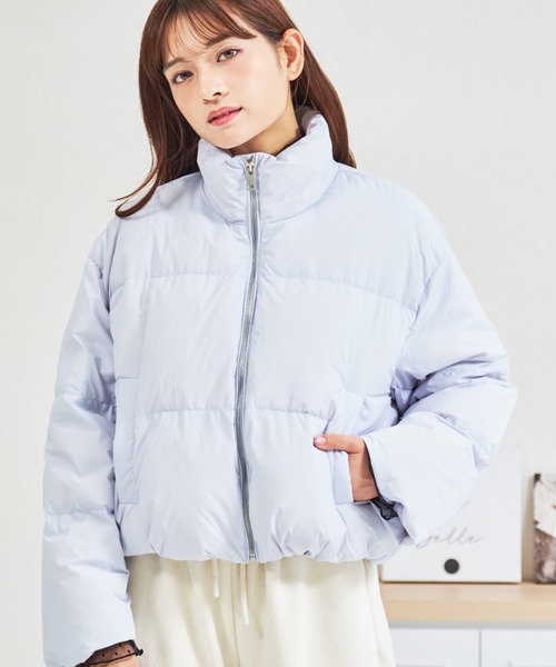 MISCH MASCH（ミッシュマッシュ）の「ZOZO限定 ボリュームショートダウン（ダウンジャケット/コート・レディース・アイボリー/ブルー・ﾌﾘ-）」の11枚目の写真