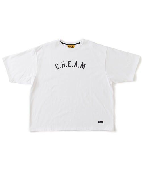 FAT(エフエイティー)の「CREAM(Tシャツ/カットソー・メンズ・ホワイト/ブラック/イエロー・JUMBO(XXL)/FAT(XL)/SKINNY(L)/TITCH(M))」の2枚目の写真