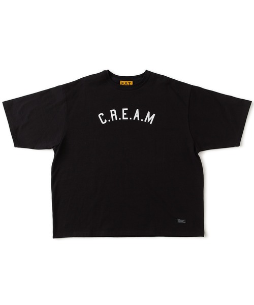 FAT(エフエイティー)の「CREAM(Tシャツ/カットソー・メンズ・ホワイト/ブラック/イエロー・JUMBO(XXL)/FAT(XL)/SKINNY(L)/TITCH(M))」の1枚目の写真